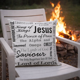 Christlich siebzehn Namen Jesu Kissen