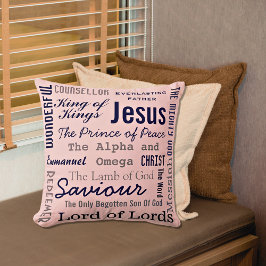 Christlich siebzehn Namen Jesu Kissen
