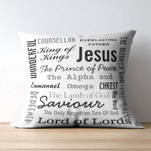 Christlich siebzehn Namen Jesu Kissen