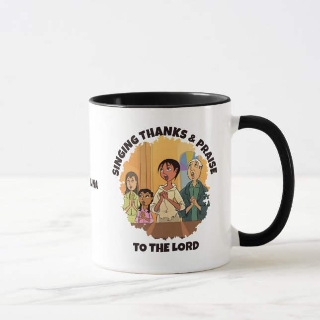 Christlich SINGDANKS UND PRAISEISCHER Kirchenchor Tasse (Rechts)