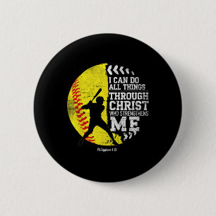 Christlich Softll Ich kann alle Dinge Religiöser G Button