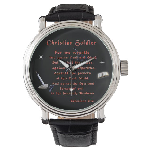 Christlich Soldaten Armbanduhr (Vorderseite)