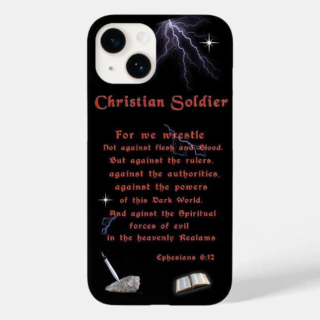 Christlich Soldaten Case-Mate iPhone 14 Hülle (Rückseite)