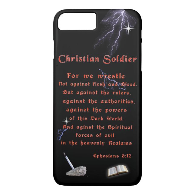 Christlich Soldaten Case-Mate iPhone Hülle (Rückseite)