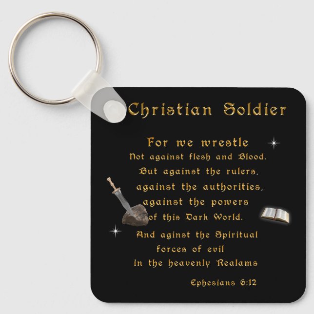 Christlich Soldaten Schlüsselanhänger (Vorderseite)