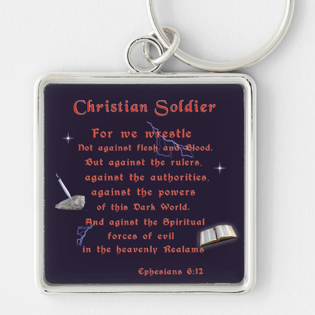 Christlich Soldaten Schlüsselanhänger (Vorne)