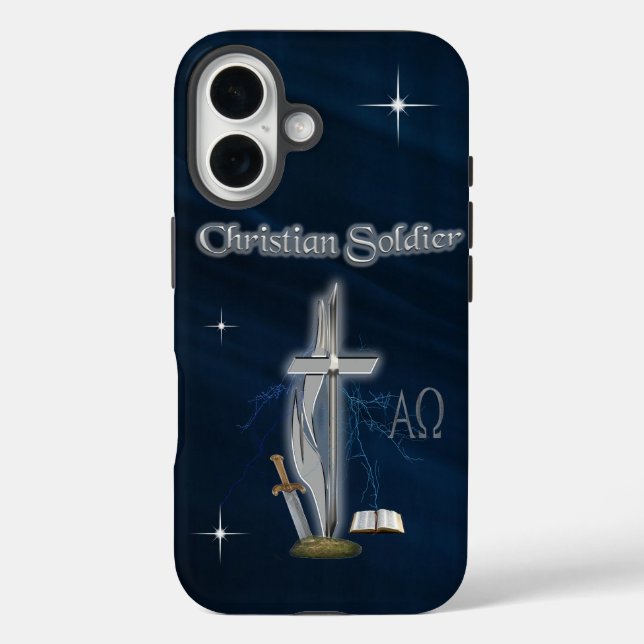 Christlich Soldier iPhone 16 Hülle (Rückseite)