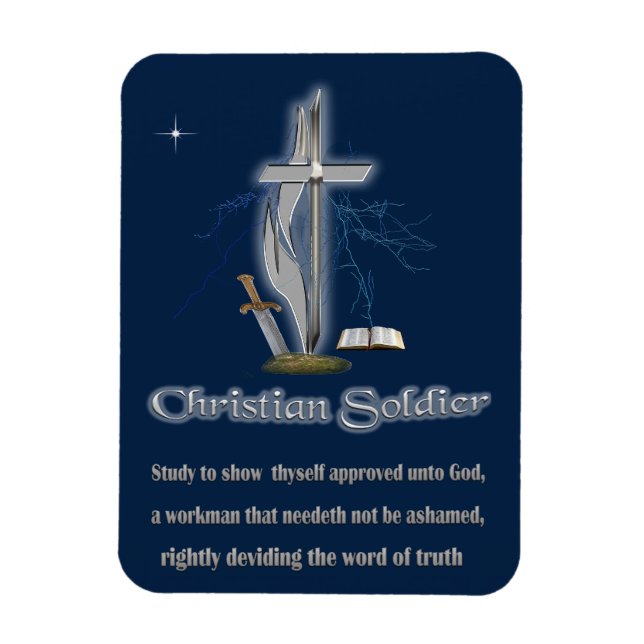 Christlich Soldier Magnet (Vertikal)