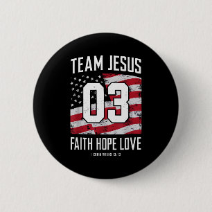 Christlich - Team Jesus 03 Glaube Hoffnung Liebe Button