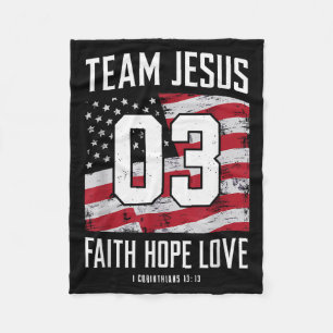 Christlich - Team Jesus 03 Glaube Hoffnung Liebe  Fleecedecke