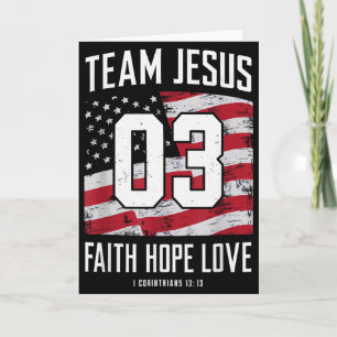 Christlich - Team Jesus 03 Glaube Hoffnung Liebe  Karte