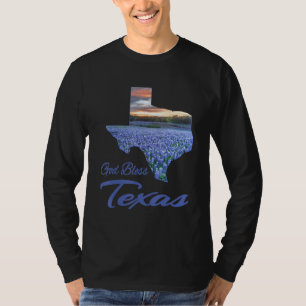 Christlich, Texas Bluebonnet Staatsstolz, Gott seg T-Shirt