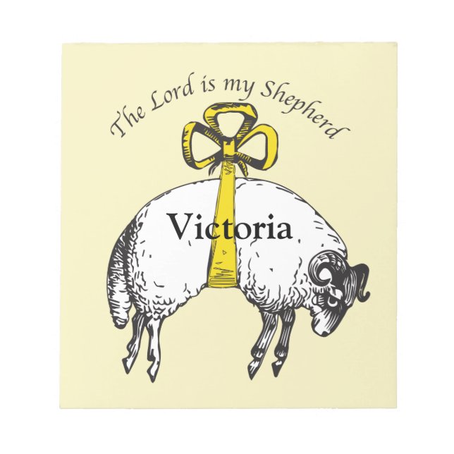 Christlich The LORD ist mein Hirte Psalm 23 Notizblock (Vorderseite)