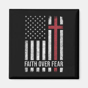 Christlich Uns USA-Flagge Amerikanisch Christ Glau Magnet