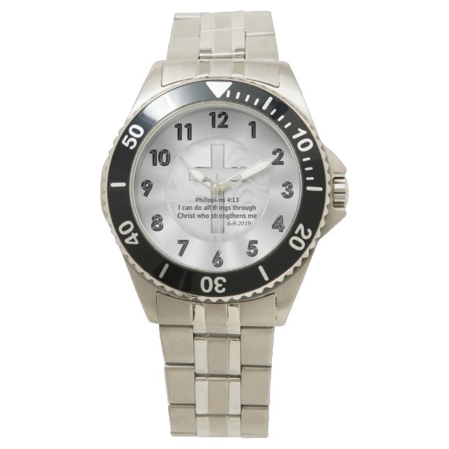 Christlich Watch Custom bestellt Armbanduhr (Vorderseite)