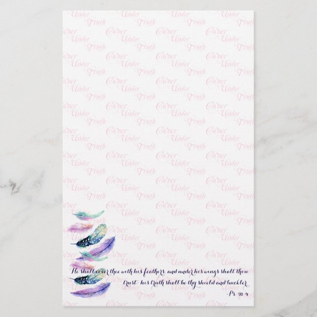 CHRISTLICH WIRD ER SIE ABDECKEN BRIEFPAPIER (Vorderseite)