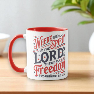 Christlich - Wo Geist Gottes Freiheit Patriotisch Tasse