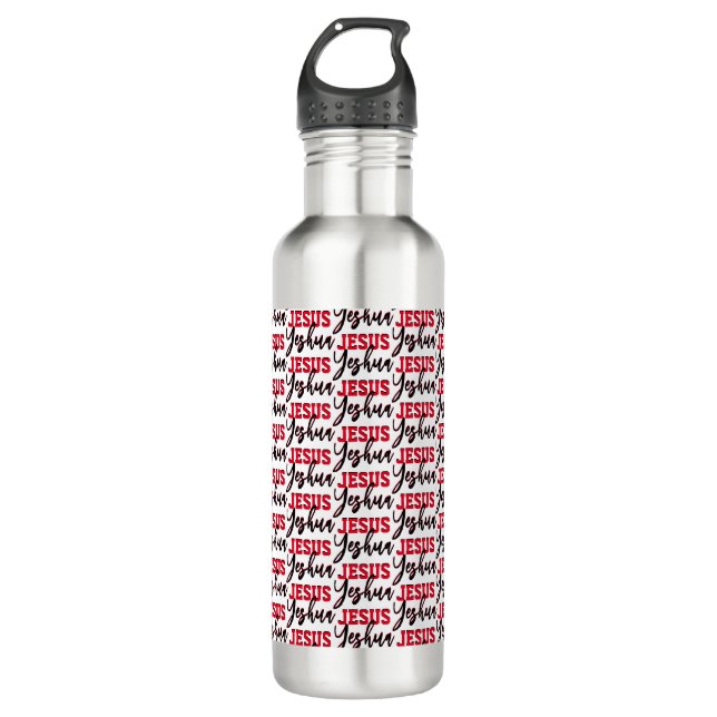 Christlich YESHUA JESUS Edelstahlflasche (Vorderseite)