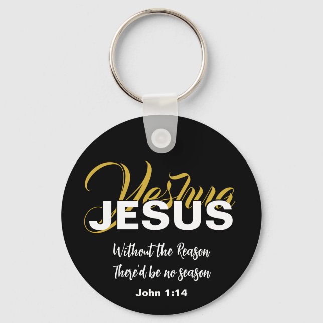 Christlich YESHUA JESUS Weihnachten Schlüsselanhänger (Vorderseite)