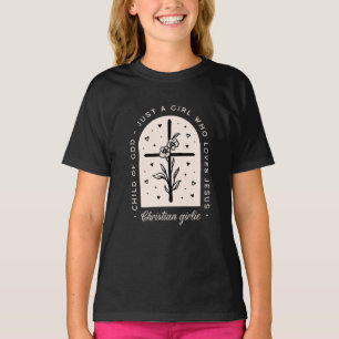 Christlich zitiert nur ein Mädchen, das Jesus schw T-Shirt