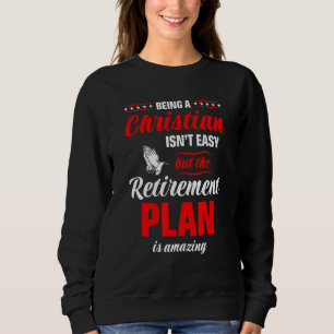 Christlich zu sein ist nicht einfach religiöse Bib Sweatshirt