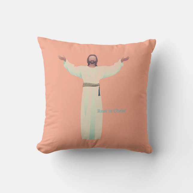 Christliche Abschluss Geschenke, korallenreligiöse Kissen (Vorderseite)