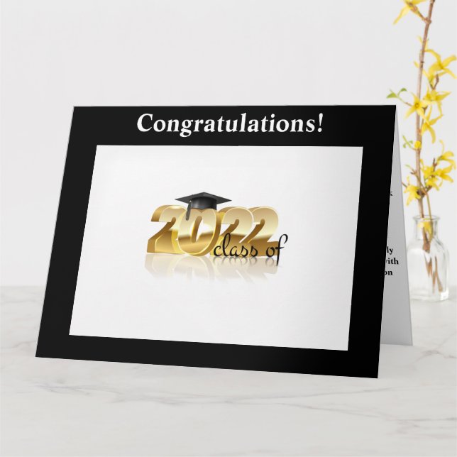 Christliche Abschluss-Karte Karte (Gelbe Blume)