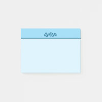 Christliche AMEN Sticky Notepad Blaue Typologie Ar