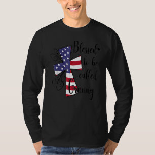 Christliche amerikanische Flagge, die als "benannt T-Shirt
