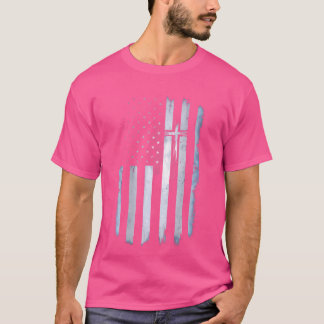 Christliche amerikanische Flagge kreuzen uns Chris T-Shirt