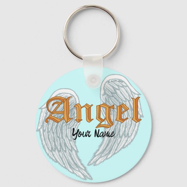 Christliche Angel Wings Schlüsselkette Schlüsselanhänger (Vorderseite)