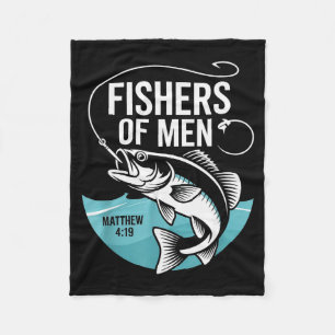 Christliche Angler Fischer von Menschen Matthäus 4 Fleecedecke