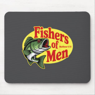 Christliche Angler Fischer von Menschen Matthäus 4 Mousepad