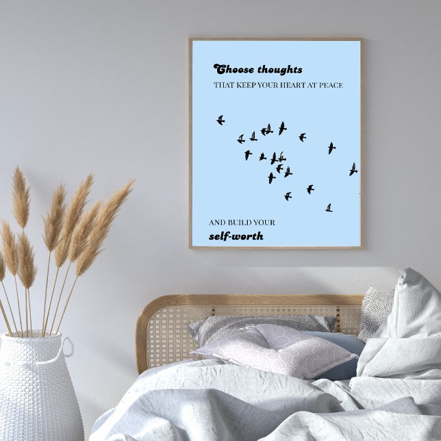 Christliche Angst – Metanoia Sky Edition Poster (Christian wall art to renew your mind and bring God’s peace into your home.)
