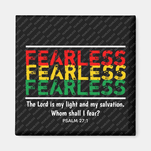 Christliche ANGST, wen ich fürchten soll? Kühlschr Magnet (Vorne)