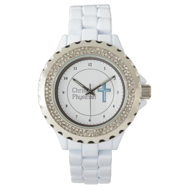 Christliche Ärztin Cross Watch Armbanduhr (Vorderseite)