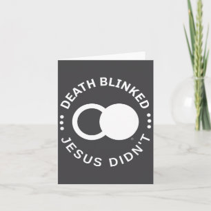 Christliche Auferstehung Tod Blinzelte Jesus nicht Karte