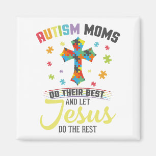 Christliche Autismus-Mamas tun ihr bestes Lass Jes Magnet