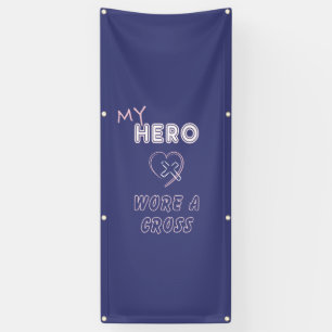 Christliche Banner Jesus Mein Held trug ein Kreuz