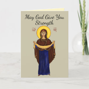 Christliche Beileidskarte (Mutter Gottes) Karte