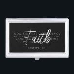 Christliche benutzerdefinierte Bibelversion Visitenkarten Dose<br><div class="desc">Tragen Sie ein Symbol Ihres Glaubens mit diesem Personalisierten, Christlichen Visitenkarten-Fall der Custom Bible Verse, der spirituelle Inspiration mit beruflichem Stil verbindet. Dieser elegante, moderne Visitenkartenhalter eignet sich hervorragend zum Einstecken in die Geldbörse oder die Hosentasche und behalte Ihre Karten sicher und leicht zugänglich. Die Möglichkeit, es mit Ihrer Lieblings-Bibelschrift...</div>