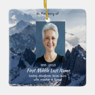Christliche Berge Alpine Erinnerungsstücke Keramikornament