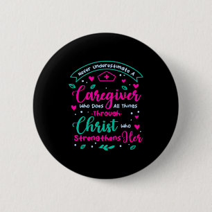 Christliche Betreuerin Weibliche Betreuerin Würdig Button