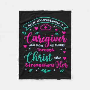 Christliche Betreuerin Weibliche Betreuerin Würdig Fleecedecke