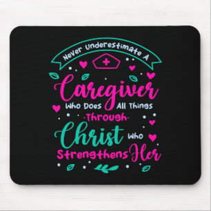 Christliche Betreuerin Weibliche Betreuerin Würdig Mousepad