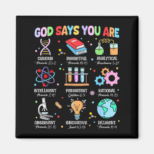 Christliche Bibel Gott sagt, du bist Wissenschaft Magnet