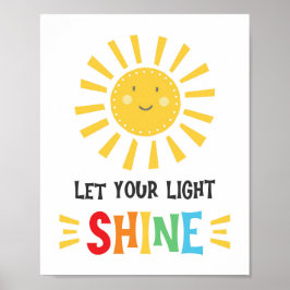 Christliche Bibel lass dein Lichtschrein Kinder Poster