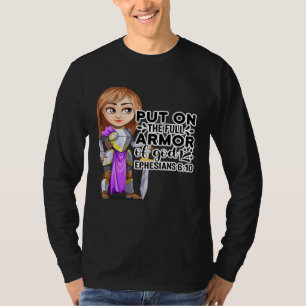 Christliche Bibel Motivation Rüstung Gottes Ephese T-Shirt