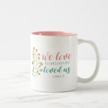 Christliche Bibel-Tasse der Wasserfarbenkraut