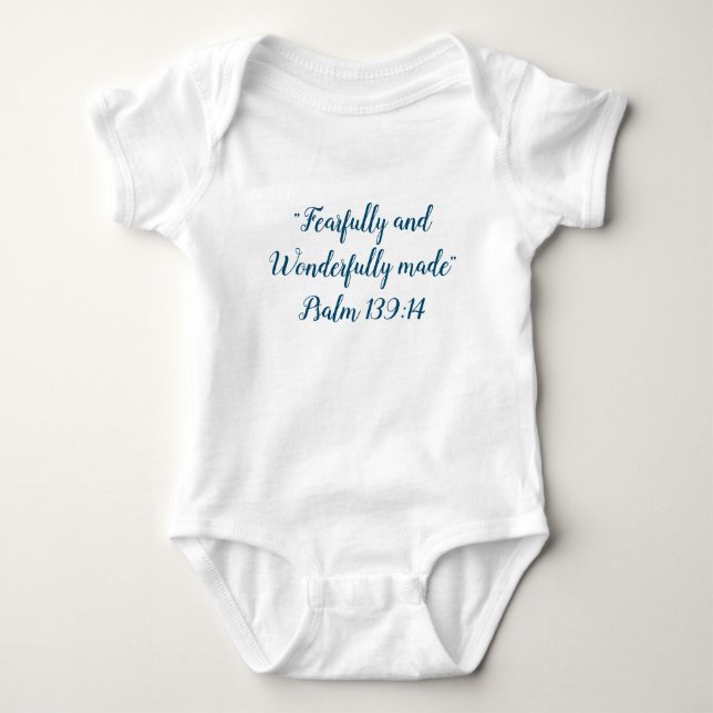 Christliche Bibel Vers Baby Bodysuit Strampler (Vorderseite)